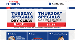 Desktop Screenshot of mustangcleaners.com